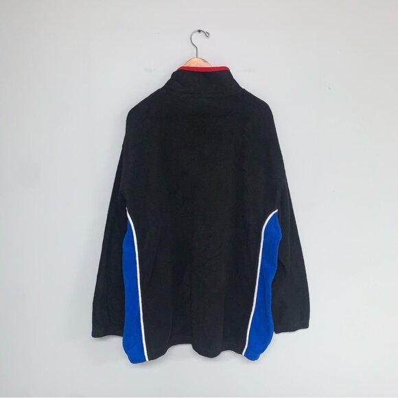 Fila Vintage 1/4 Zip Sweater Men’s Size Extra Large Black Blue Fleece Sweatshirt - Picture 7 of 10
